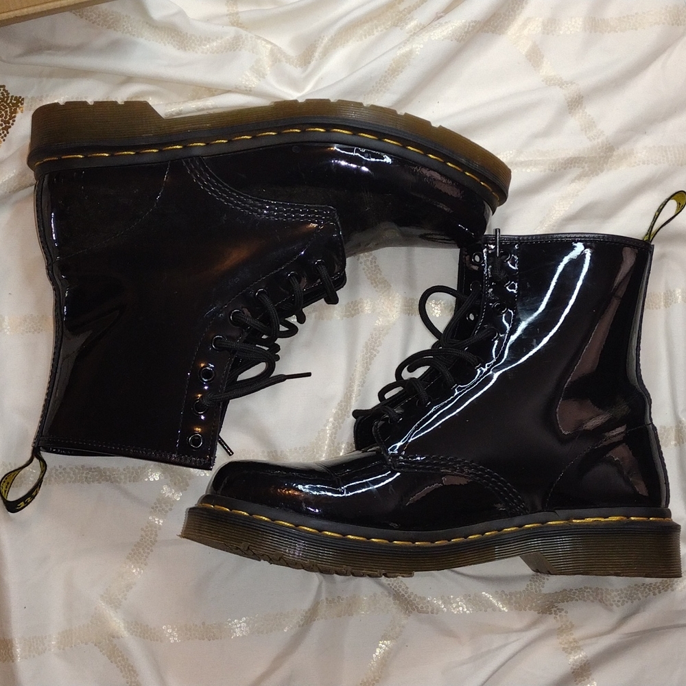Dr. Martens Patent Boots